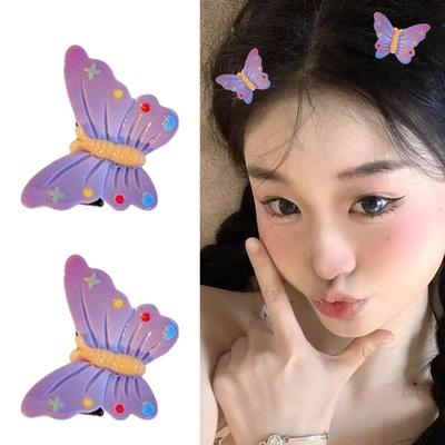 Süßes Schmetterling Cartoon Haarspangen Set Schöne Haarspangen Marienkäfer Haarnadeln Spangen Mädchen Haarspangen 2000er Jahre Trend