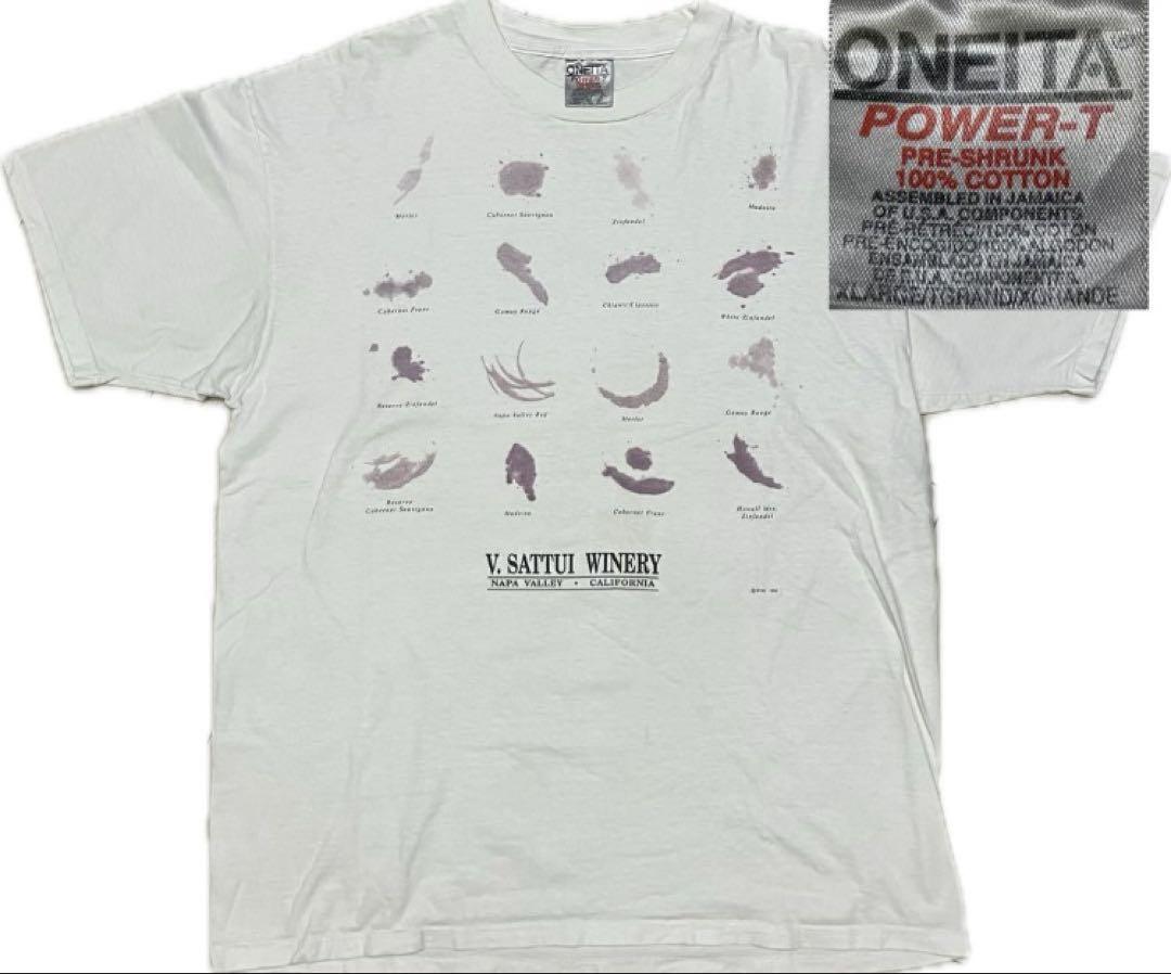 

[USED] Vintage 90s Oneta wine stained t-shirt, good condition, regular size