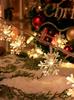 LIHAO Christmas Tree Light Ornaments, 10m, 80 Bulbs, Illumination, LED Tree Lights, Christmas Lights, Snowflakes, Snowflakes, Christmas Ornaments,