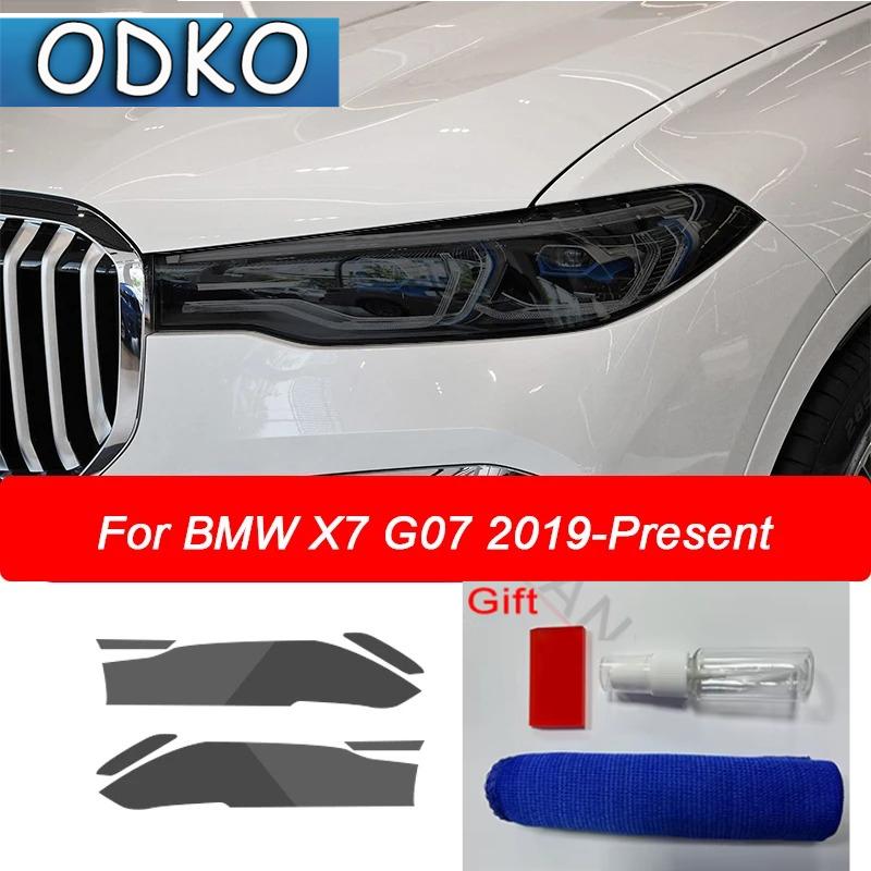 Für BMW X1 F48 X2 F39 X3 F25 G01 X4 F26 G02 X5 F15 G05 X6 F16 G06 X7 Auto Scheinwerfer Tönung Rauchschwarz Schutzfolie TPU Aufkleber