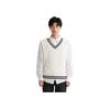 Guess Classic Fashion Trend V-Neck Comfortable Commuter Sleeveless Knitted Vest Men Vest Ivory MM4S1690