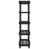 Storage Shelf 5 Shelves Black 93.5 x 45.5 x 194.5 cm PP