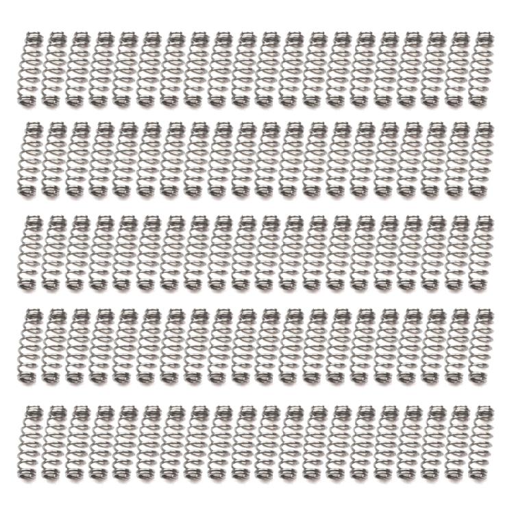 Barbed Swivels Spring Saltwater Fishing Accessories Twist Fishing Hook Metal Spring Pack of 100P