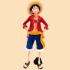 One Piece Anime Figure Confident Smiley Luffy Three Form Face Changing Action Figurine Doll PVC Model Toys Collection Gifts