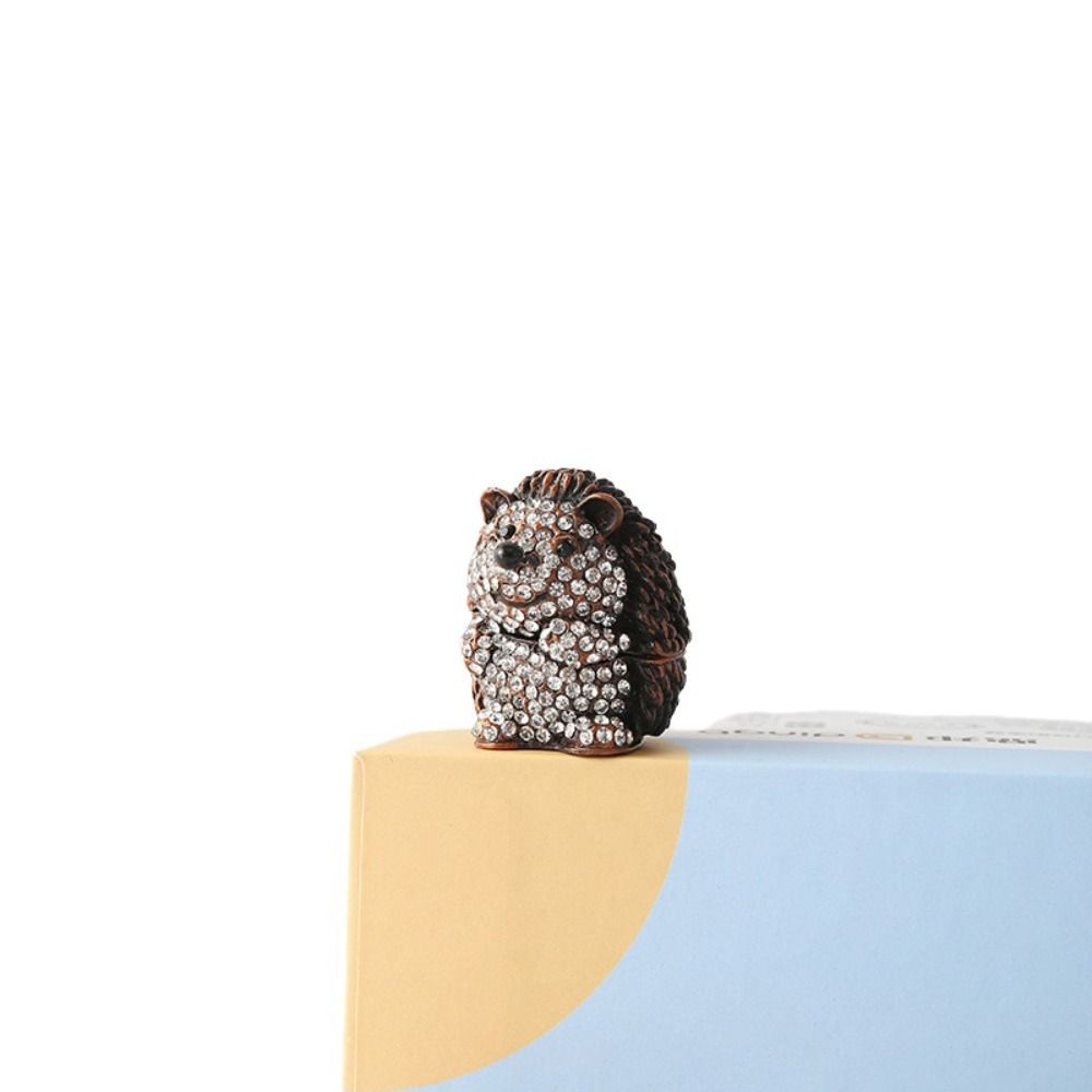 Animal Figurine Enamel Jewelry Box Ring Holder Trinket Organizer Jewelry Storage Box Desk Storage