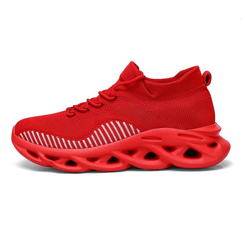 

Чоловічі легкі кросівки з повітряної сітки великого розміру, дихаючі, зручні, м які кросівки для бігу, модні повсякденні кросівки для чоловіків 46 червоний