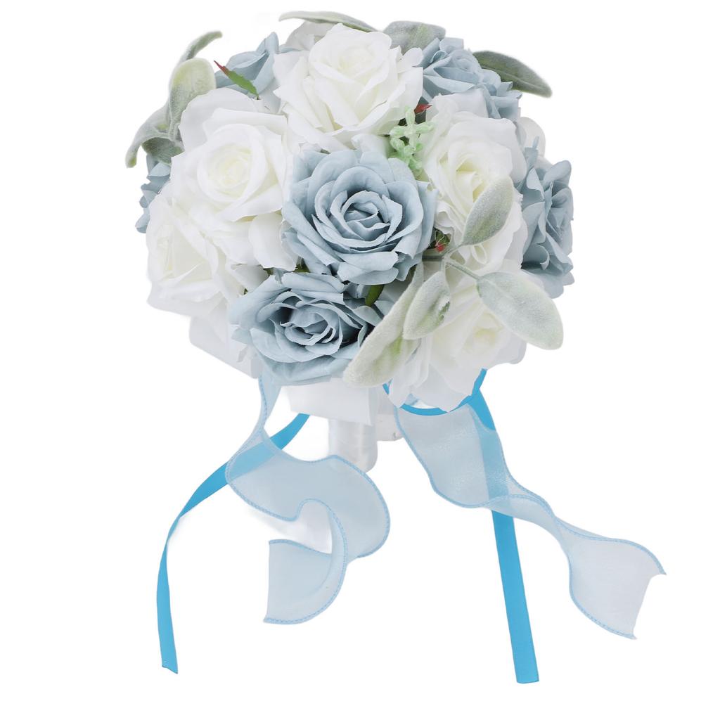 Wedding Bouquets for Soft Ribbon Bridal smaid Holding Flow s Artificial for Wedding Party Decoration