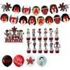 Themed Party Tableware Decoration,Birthday Theme Party Decoration Banner Pull Flag Cake Flag - Set