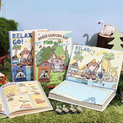Schattig Cartoon Dierentuin Notitieboek: Ideaal Dagboek en Cadeau voor Basisschoolleerlingen