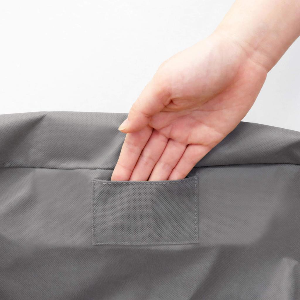 Towa Sangyo Clothing Storage Bag, Easy Access, Gabatto Storage Bag 2, Gray, Medium, Approx. 48 X 32 X 24 Cm, 84415, Set of 2