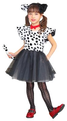 Clearstone Cosplay Halloween Petite Dalmatian Kids Girls 140cm Black