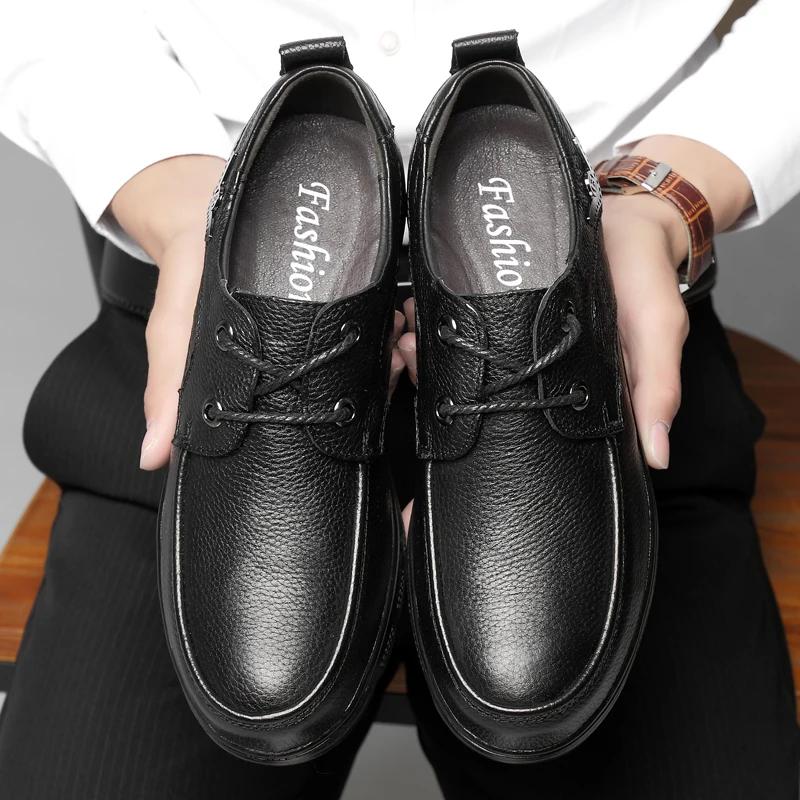 

Мужские туфли из натуральной кожи, формальные, деловые, мужские, офисные, рабочие, плоские туфли, оксфорды, дышащие, для вечеринки, свадебные туфли, большой размер 48 49 38