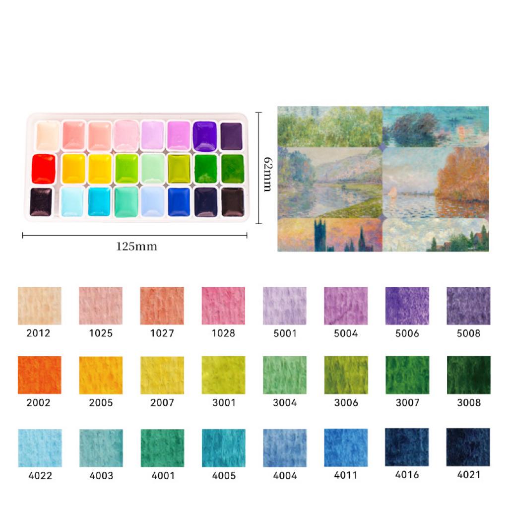Artists Watercolors Paint Set 24/96/216 Colors 1ml Acuarela Professional Pigments Art Supplies, for Art Drawing Sketching