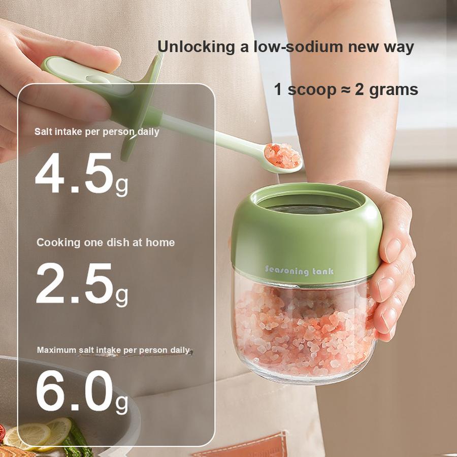Seasoning Can Salt MSG Spice Box Household Kitchen Airtight Moisture-Proof Seasoning Bottle Dispenser Salt Bottle