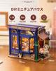 ROBOTIME Miniature House Dollhouse DIY Miniature Kit Dollhouse with LED Lights Mini Model Kit Figure Accessory DIY Craft Toy for Kids and Adults Chris