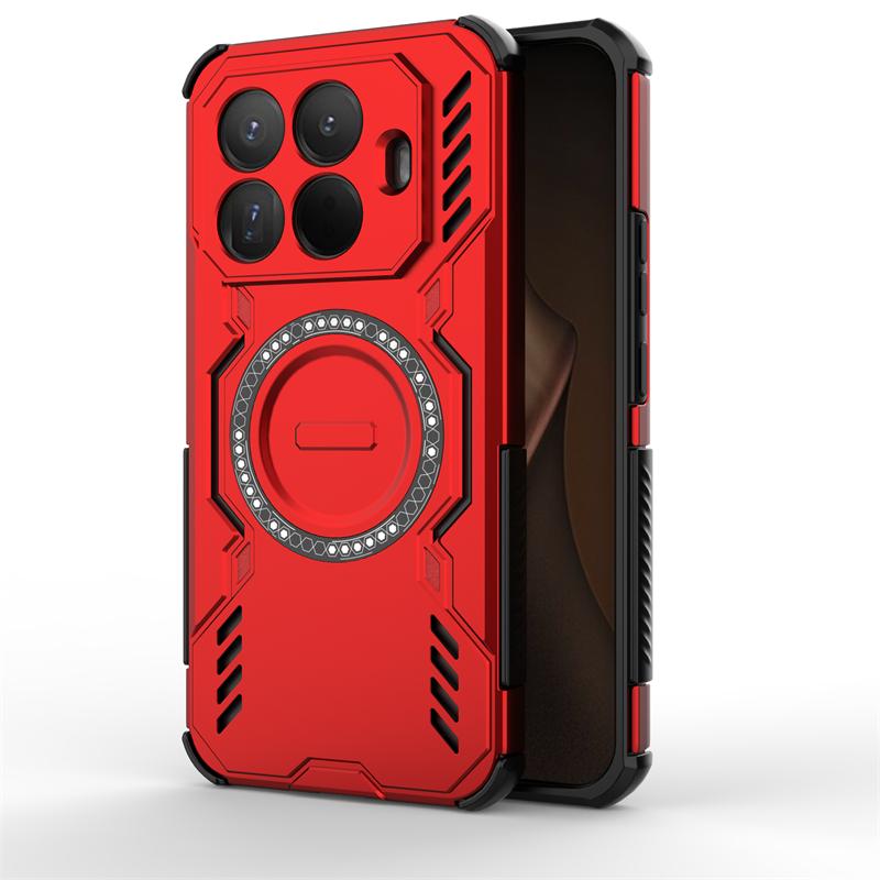 For Xiaomi 15T Pro Case Xiaomi 15T Pro Anti-knock Armor Magnetic Adsorption Wireless Charge Back Cover For Xiaomi 15T Pro Case