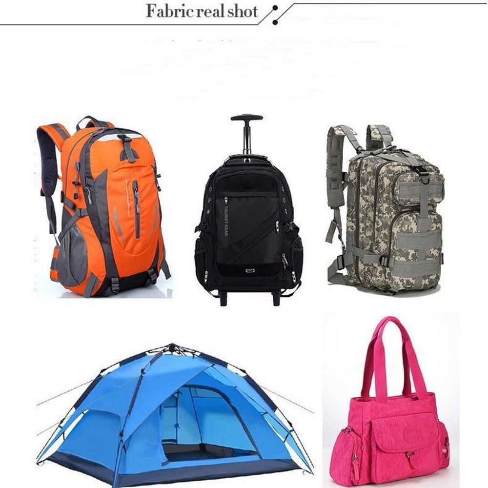 210D Football Grid Oxford Ripstop PU Fabric Waterproof Lightweight Soft Cloth for Bag Costume Outwear Sewing DIY By The Yard