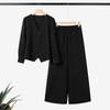 ZANZEA Women Long Sleeve Blouse and Pants Casual Two Piece Suit Sets