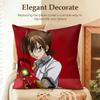 HHigh School DxD Cushion Cover Natural Linen Organic Fabric DoubleSided Printing Sofa Home Decor Gift Pillow Case