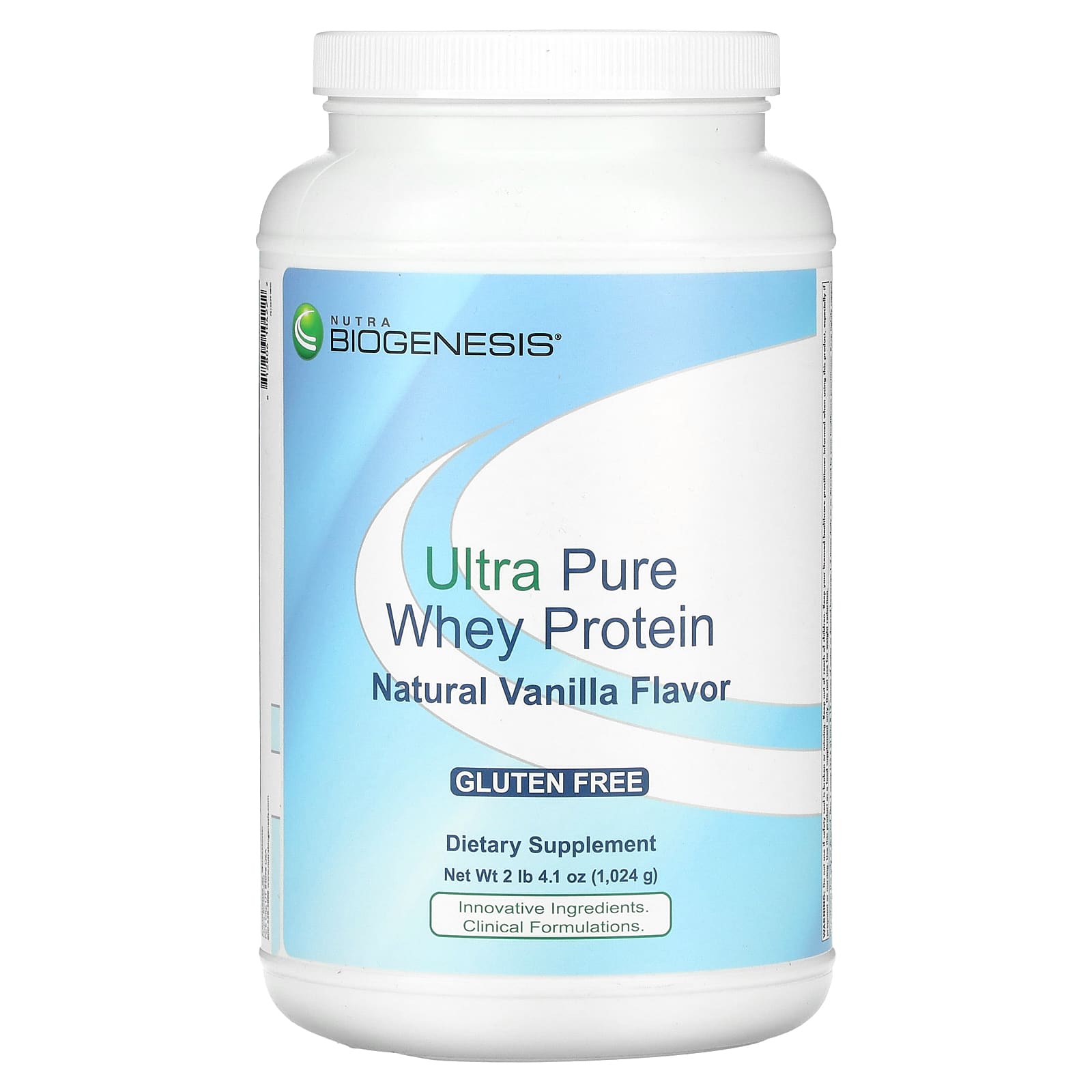 

Nutra BioGenesis, Ultra Pure Whey Protein, Natural Vanilla, 2 lb 4.1 oz (1,024 g)