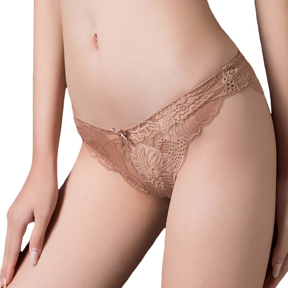 3pcs/lot Women's Sexy Hollow Lace Low Waist Triangle Panties Ruffle Edge Bow Underpants