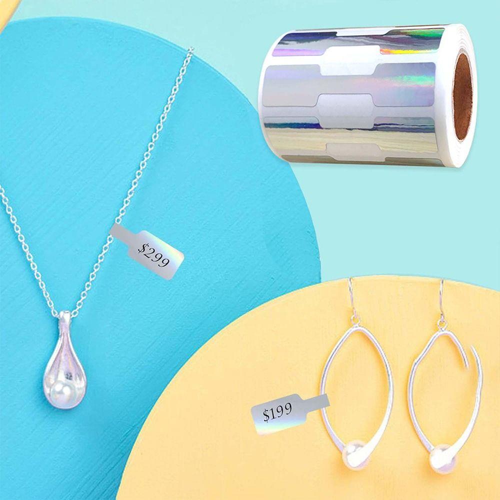 500PCS Multicolor Necklace Ring Price Tags Blank Bracelet Hangtags Creative Jewelry Price Labels
