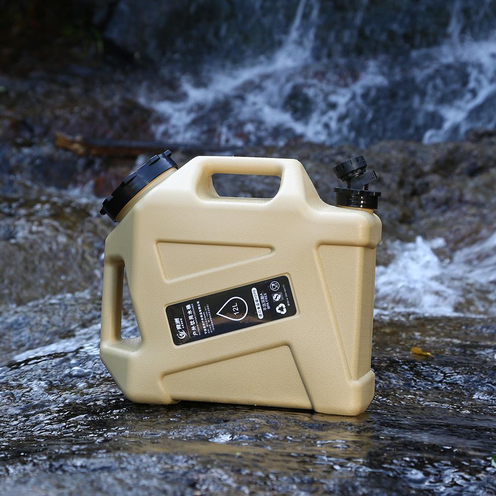 12L Camping-Wassertank, auslaufsicherer Wasserbehälter, BPA-frei, geräumige Wasserspeicherung, für den Außenbereich, Wanderzubehör
