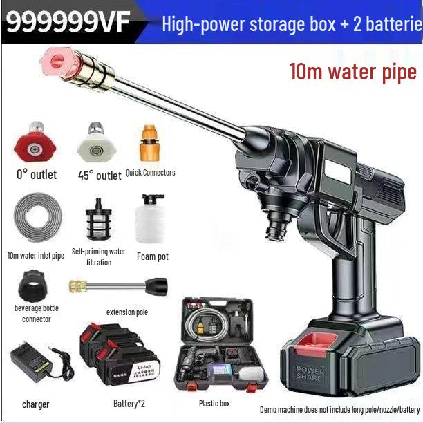 Cordless Rechargeable High-Pressure Car Washer with Lithium Battery