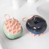 Pente Massageador de Couro Cabeludo de Silicone para Shampoo Com Dispensador de Shampoo Escova de Banho Massageador de Shampoo Massagem de Pontos de Acupuntura do Couro Cabeludo
