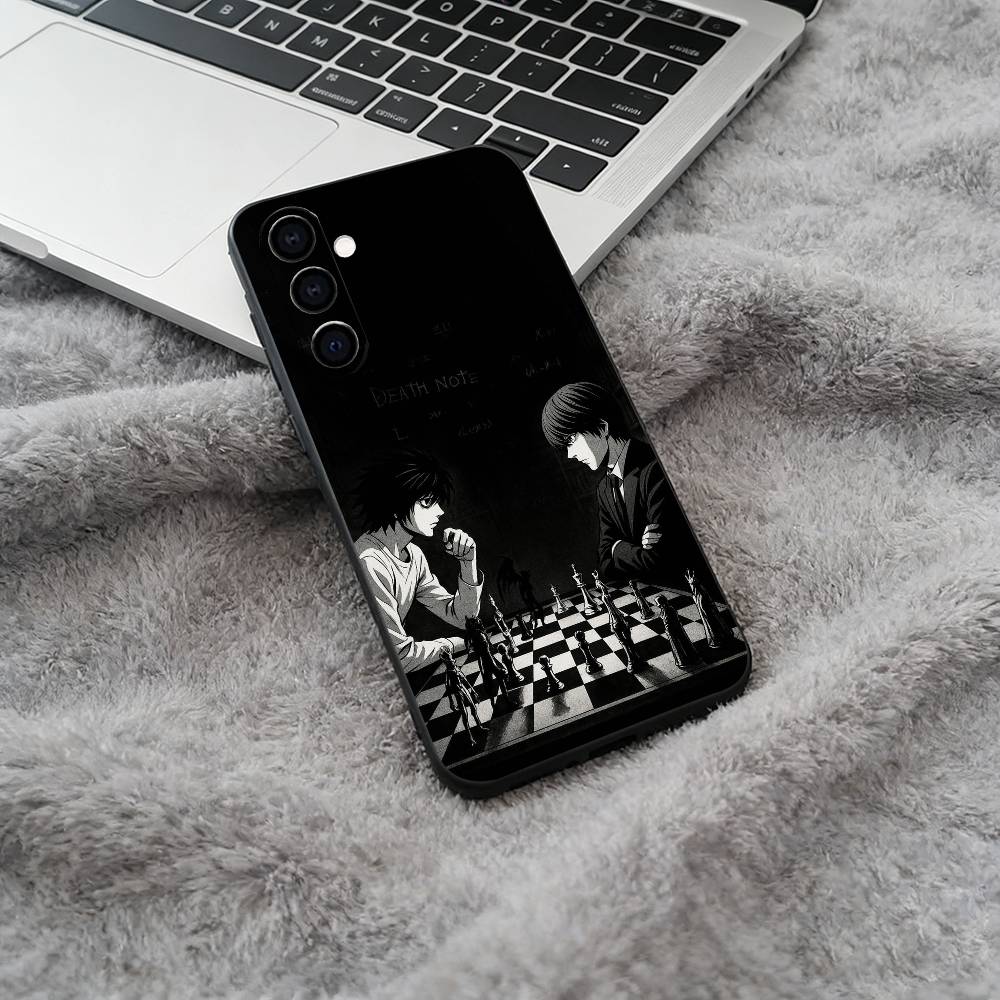 D-Death -Note Light Yagami -L Phone Case For Samsung Galaxy A73,A71 A72,A70,A53,A52,A51,Soft Silicone Black Cover