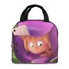 Biene Maja mit Blumen Cartoon Thermoisolierte Lunchtasche für die Arbeit Tragbare Bento-Box Thermokühlbox Lebensmittelbox