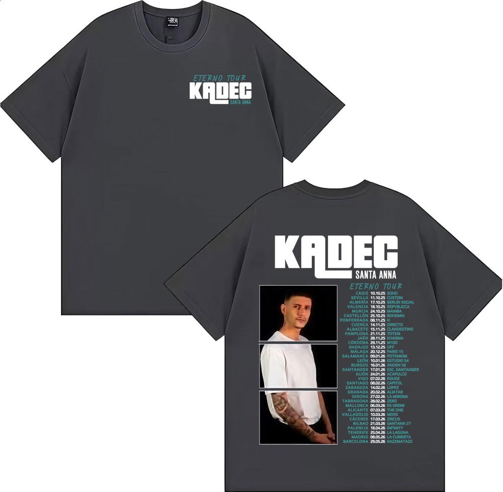 Kadec Santa Anna Eterno Tour 2026 Graphic Tshirts Men Women Fashion Vintage Short Sleeve T Shirts 100 Cotton Oversized Tshirt