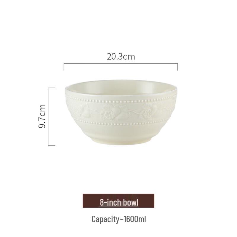 KOBACH 28-Piece Embossed Porcelain Dinnerware Set