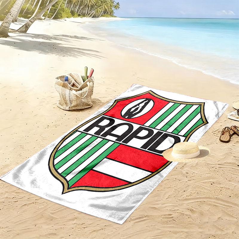 Rapid Vienna team Print Beach Towel, Large Soft Quick Dry Towel for Beach Camping Swimming