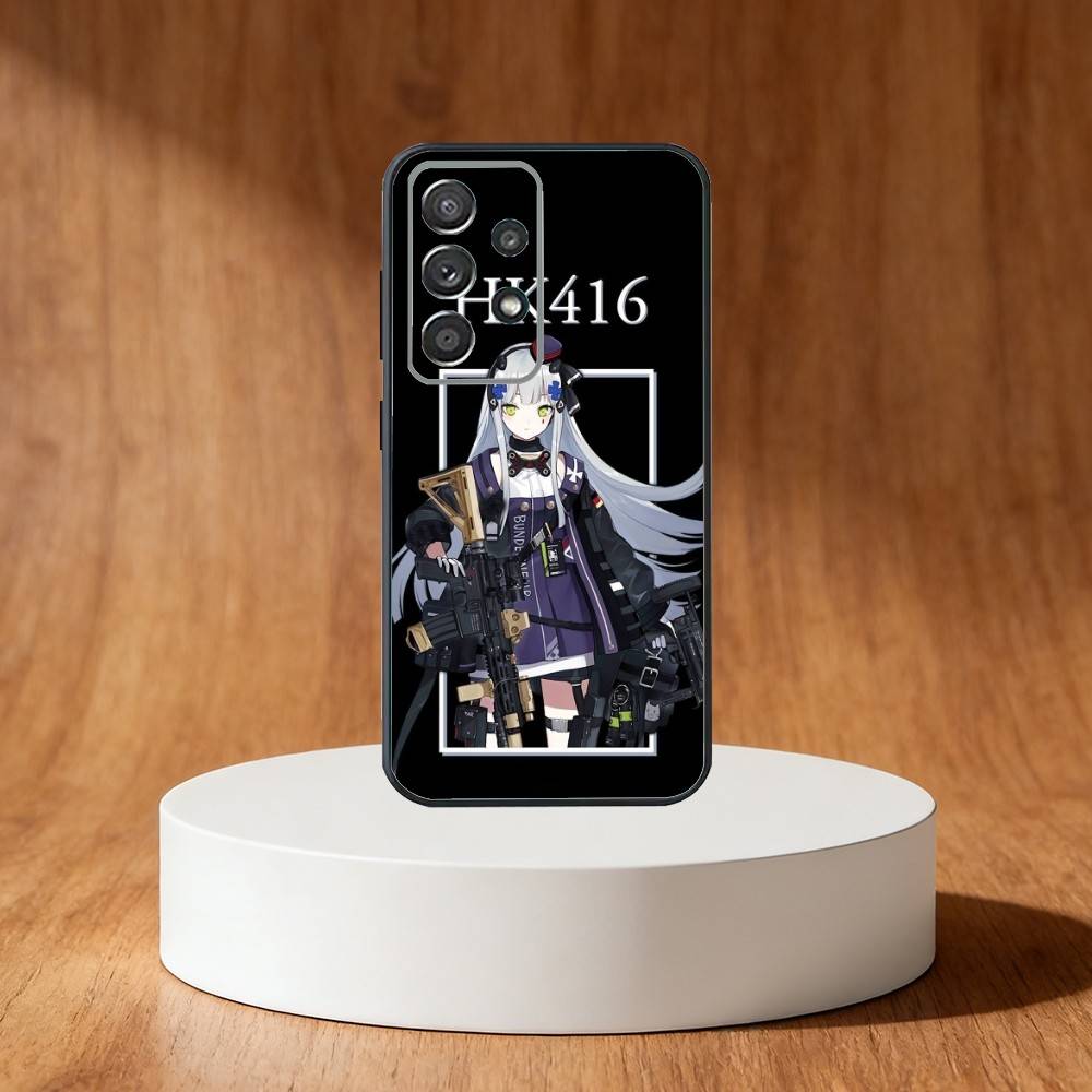 Guns HK-416 Phone Case For Samsung S25,S24,S21,S22,S23,S30,Ultra,S20,Plus,Fe,Note,10,9,5G Black Cover
