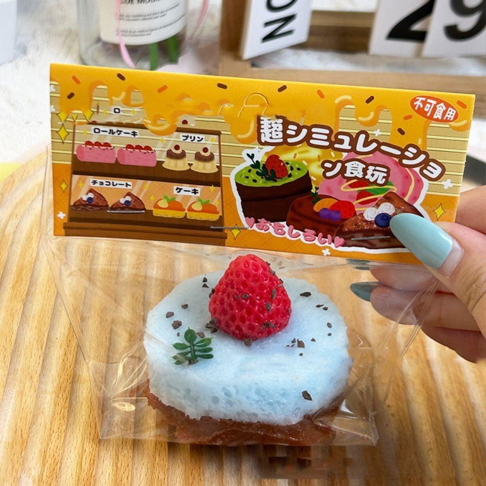 Simulation Slow Rising Squeeze Toy Mini Cute Cake Slow Rebound Toy Decompression Toy for Kid Gifts