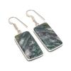 Natural Green Aventurine Gemstone 925 Sterling Silver Jewelry Earring 1.85" AE-12097