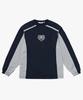 GOALSTUDIO Emblem Brush Lined Wind Pullover-Navy