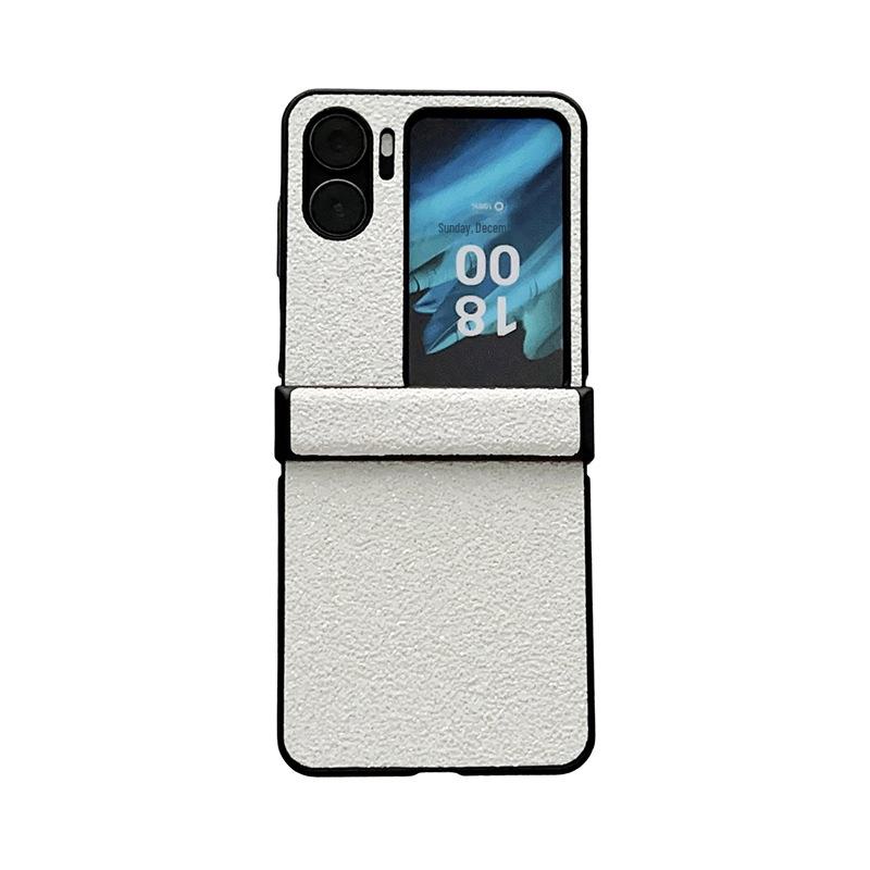 Husă de protecție colorată, mată, cu capac complet, pentru telefon OPPO Find N2 Flip cu balama, design anti-cădere.