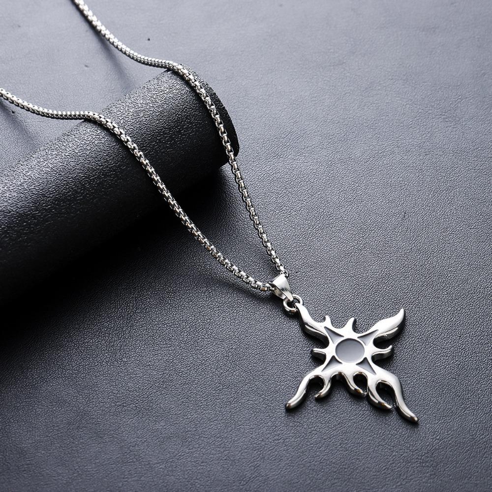 Kreuzkette Herren Titanstahl Nicht Verblassend Hochwertiges Gefühl Vielseitiges Persönlichkeitsdesign Sommer Accessoires Damen Trend Einfacher Schmuck