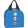 Asamike Lunch Bag, Insulated Lunch Bag, Cute Super Mario Design, Stylish Large Capacity Lunch Box, Insulated Lunch Bag with Pockets, Food Storage, Ins