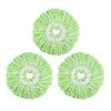 3Pcs Spin Mop Heads Replacement Super Soft Highly Absorbent Universal Easy To Replace Floor Cleaning Mop Head Refill Accessories