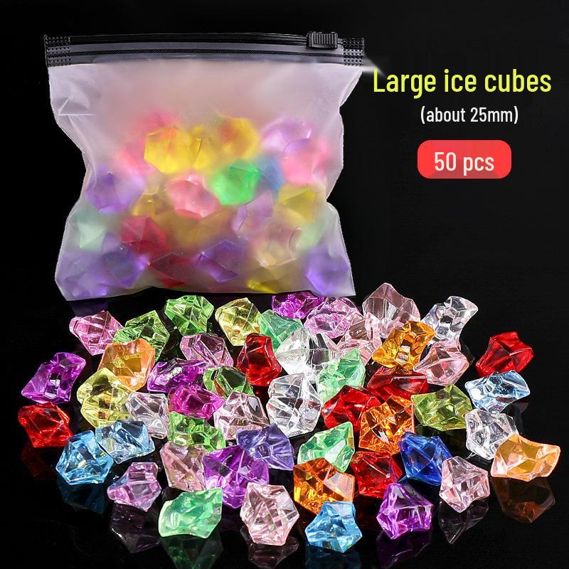DIY Gemstone Treasure Kit: Imitation Crystal Diamonds & Mixed Acrylic Ornaments for Kids