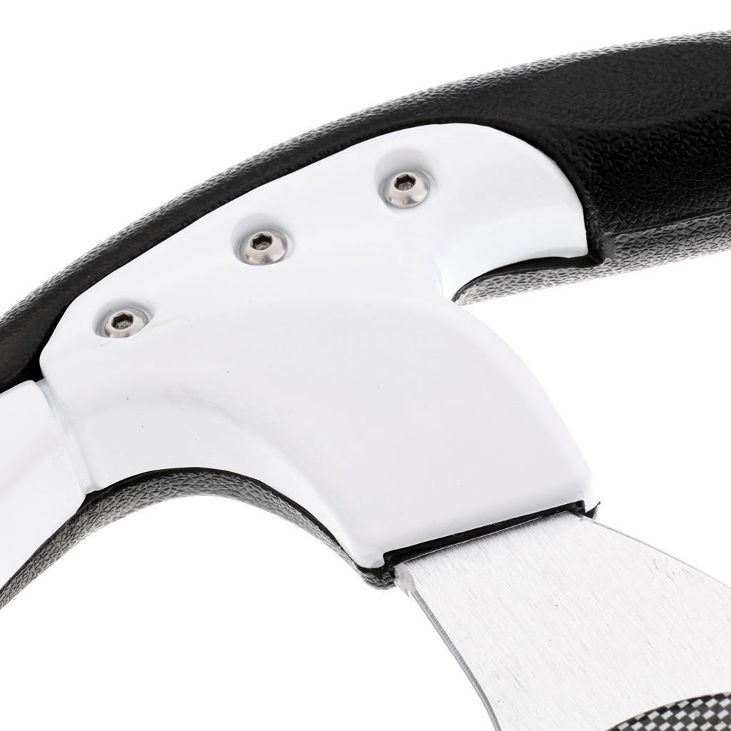 Aluminum Alloy Marine Yacht Boat Steering Wheel 3 Spoke 340mm with Hub