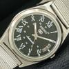 VINTAGE SEIKO 5 AUTOMATIC 7005A JAPAN MENS BLACK COLOR DIAL WATCH A708505-1