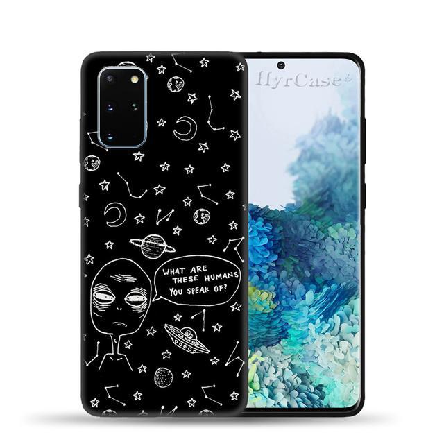 Alien Space Silicone Case For Samsung Galaxy S22 S21 Ultra S20 Fe Plus A53 A73 A52 A72 A51 A71 A22 A12 A32 A50 A33 A13 Cover