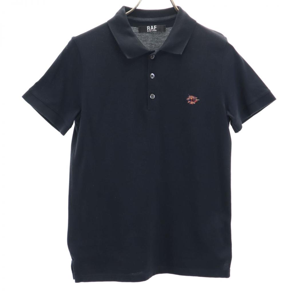 RAF BY RAF SIMONS Short sleeve Polo shirt S black Kanoko fabric Men's Used