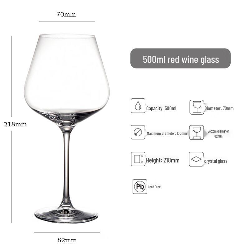 ZISIZ Luxury Crystal Glass Champagne & Wine Goblet