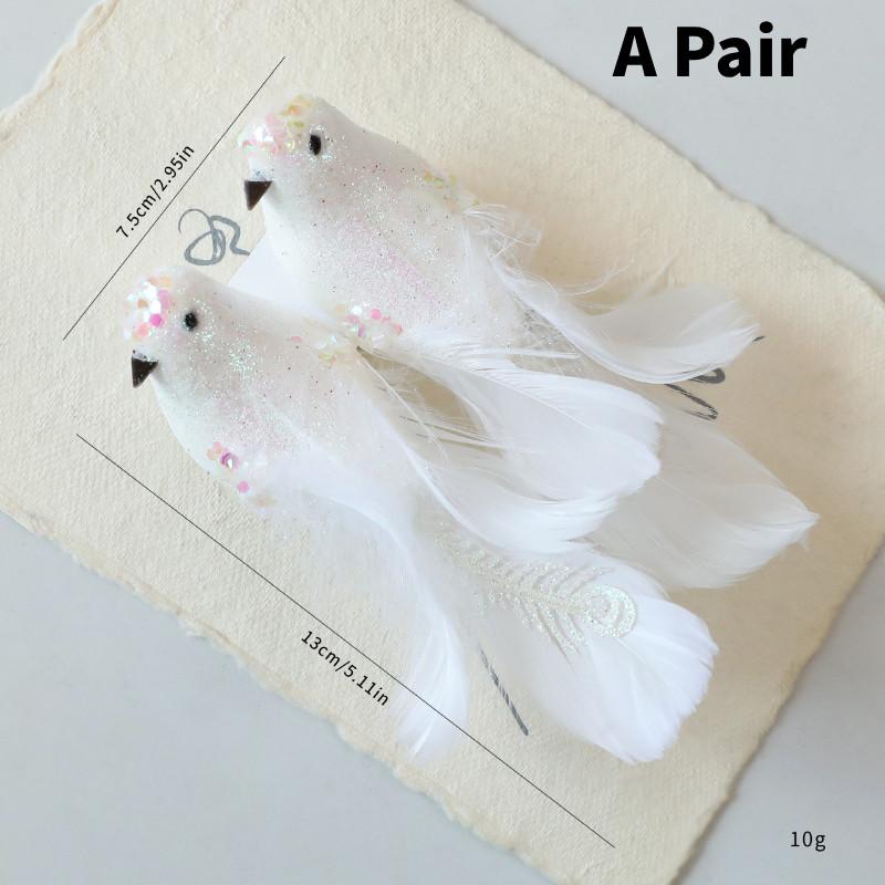 Christmas Tree Ornament Set With Foam Birds For Holiday Decorations And Seasonal Display