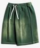EZKATON Spray Washed Training Shorts Deep Green Khsp6805